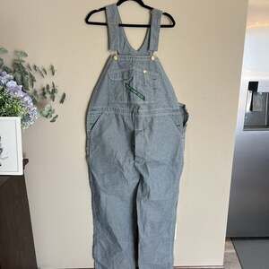 42x29 Key Imperial Vintage Hickory Stripe Bib Overalls - Union Made, Made in USA